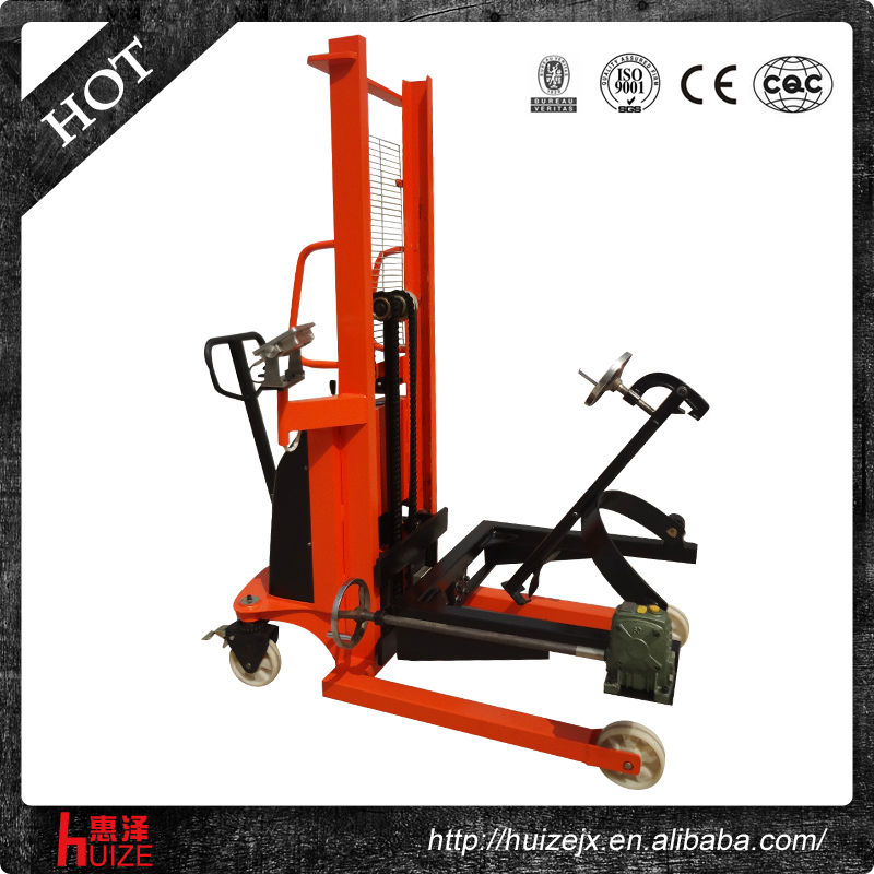半電動(dòng)稱(chēng)重油桶車(chē)（夾鐵桶，手搖翻轉倒料）