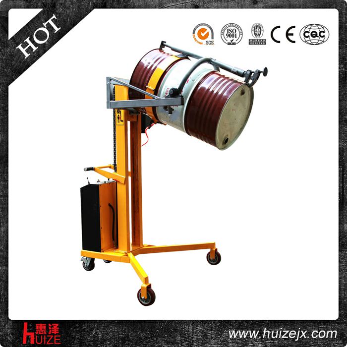 半電動(dòng)油桶車(chē)（直角腿，夾鐵桶翻轉）